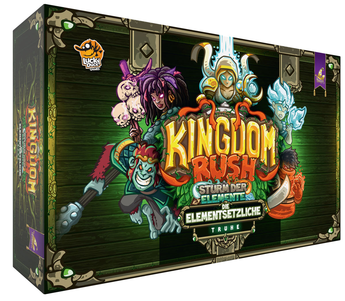 Board Game Kingdom Rush. Storm of Elements + The Elemental Chest. All In Box (German Version)