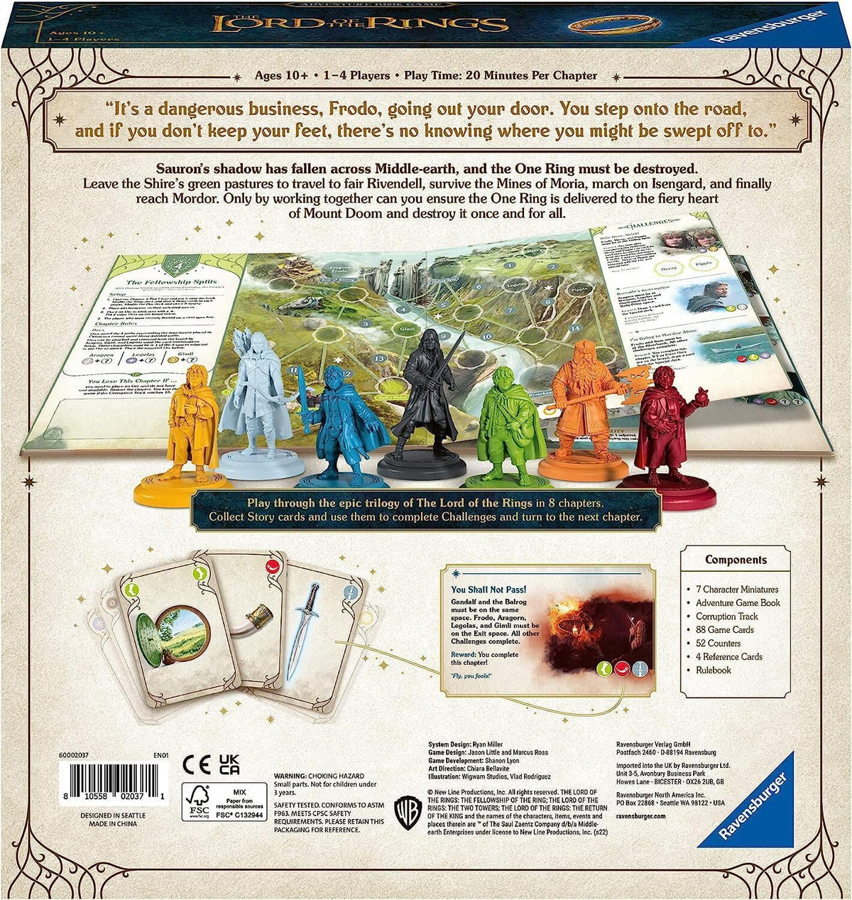 Board Game Lord of the Rings. Adventure Book Game (English Version)