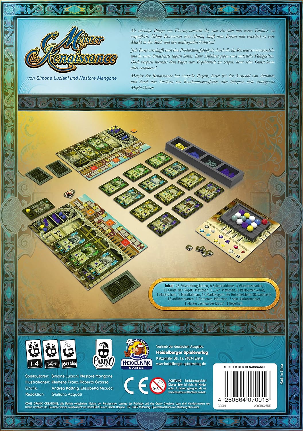 Brettspiel Meister der Renaissance (Deutsche Version)