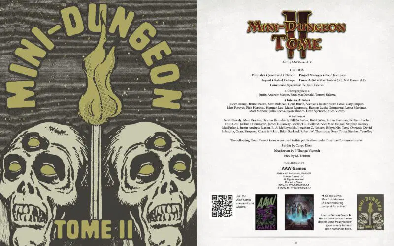 Mini-Dungeon Tome II. Standard Edition (English Version)