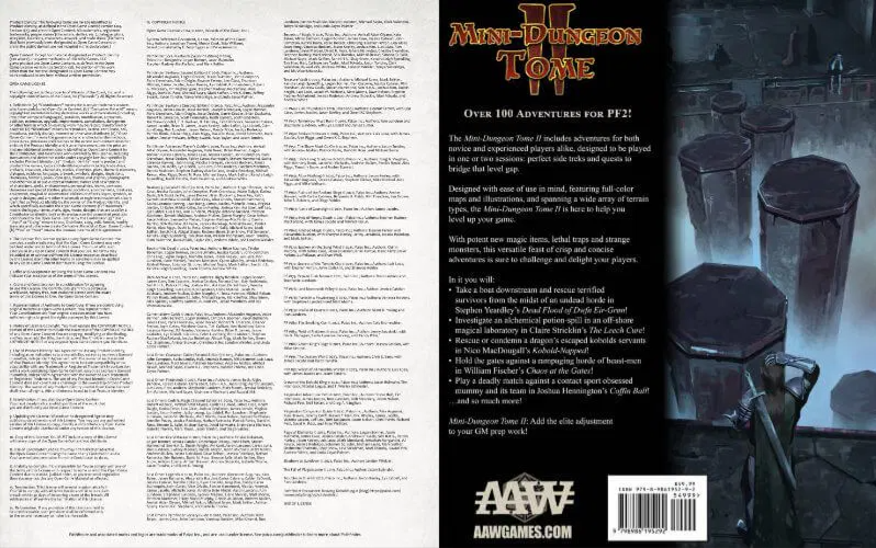 Mini-Dungeon Tome II. Standard Edition (English Version)