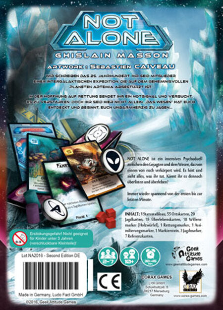 Brettspiel Not Alone (Deutsche Version)