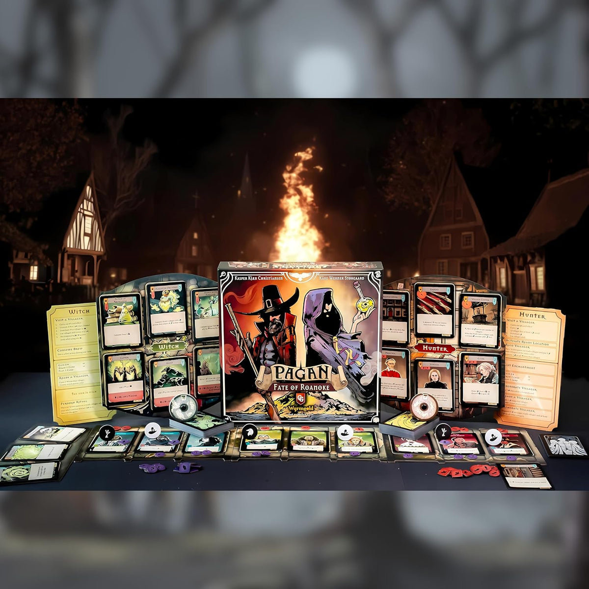 Brettspiel Pagan. Fate of Roanoke (Englische Version)