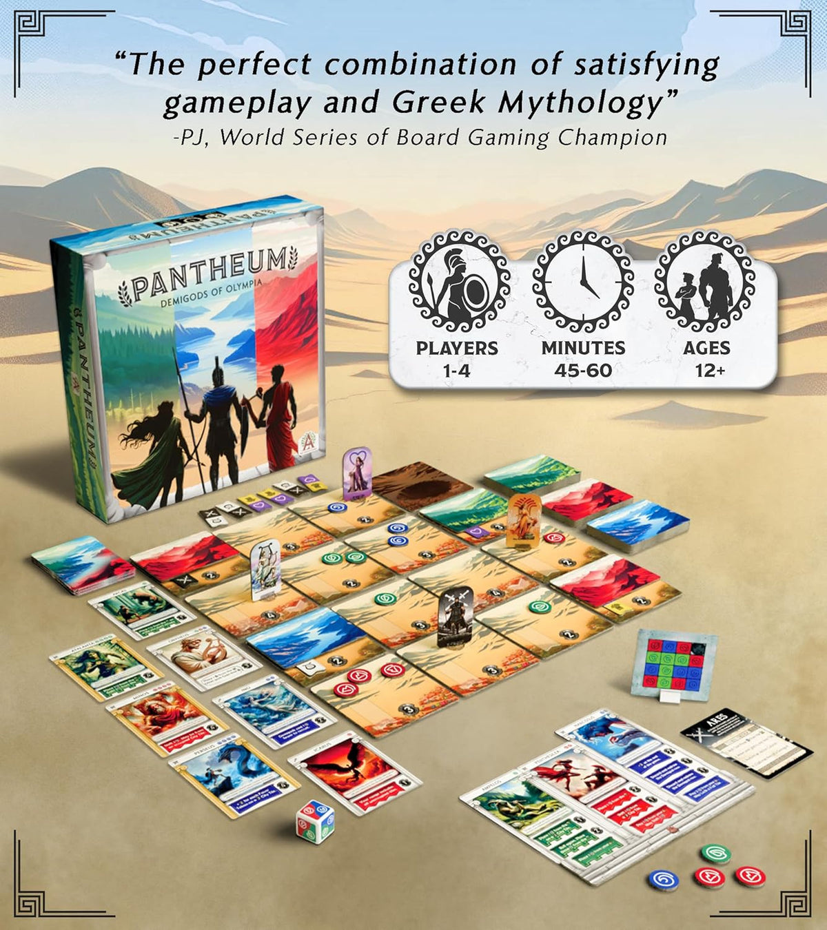 Board game Pantheum. Demigods of Olympia (English Version)