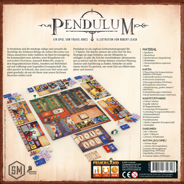 Brettspiel Pendulum (Deutsche Version)