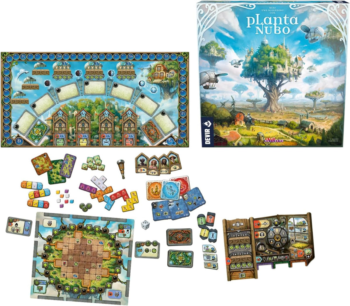 Board Game Planta Nubo (English, Spanish versions)