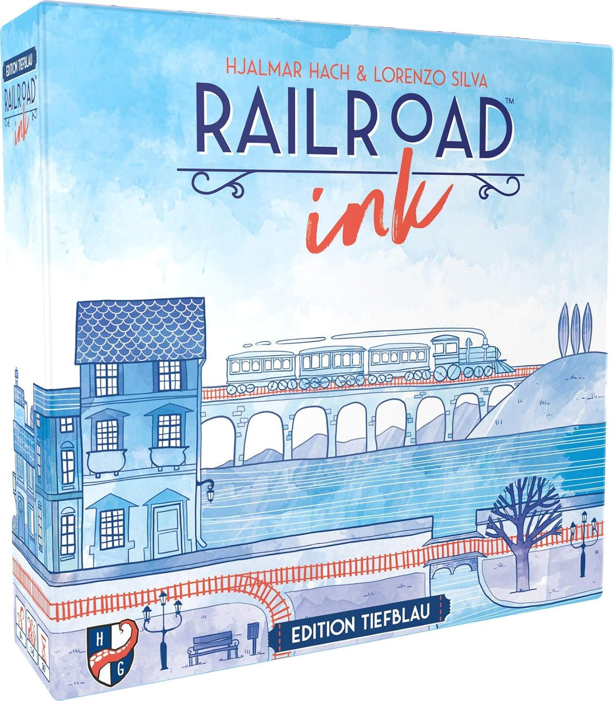 Board Game Railroad Ink. Deep Blue Edition (German Version)