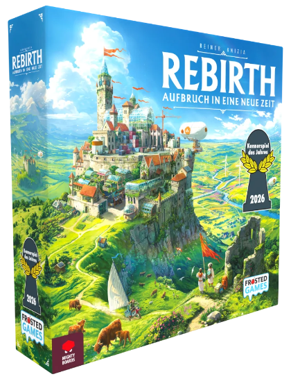 Brettspiel Rebirth. Aufbruch in eine neue Zeit (Deutsche Version)