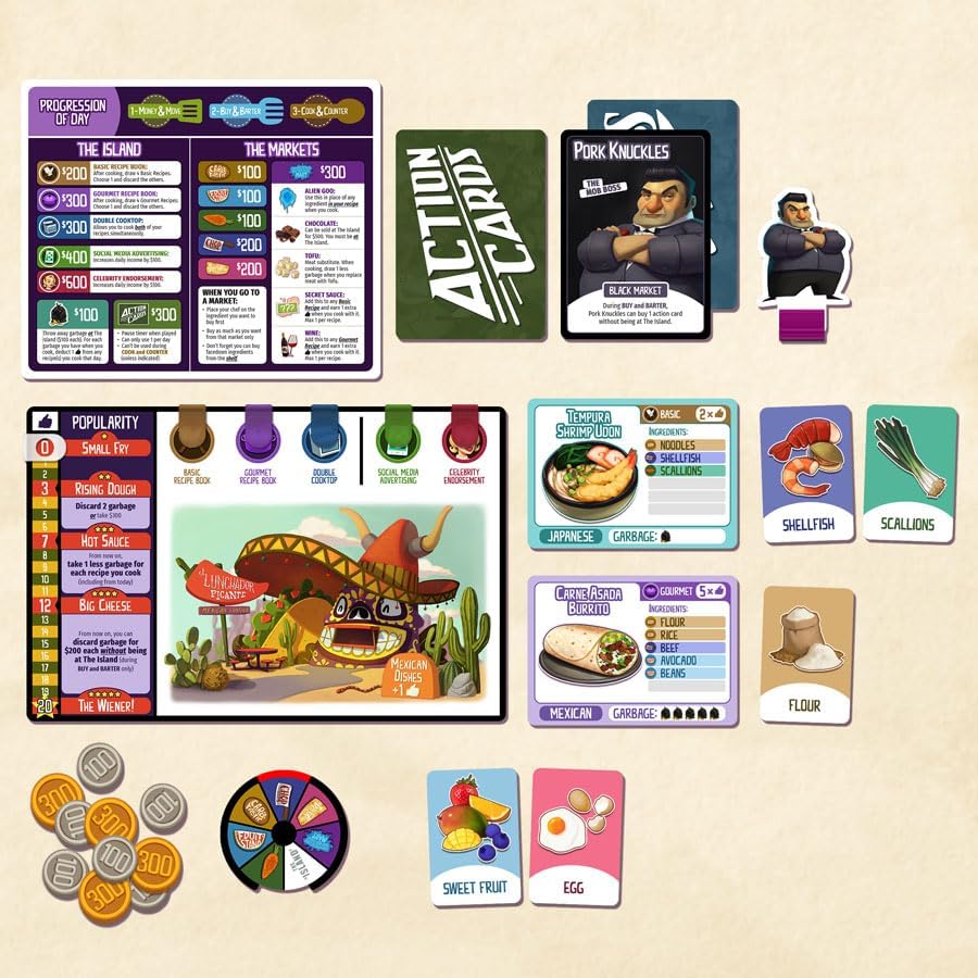 Board game Rival Restaurants (German Version)
