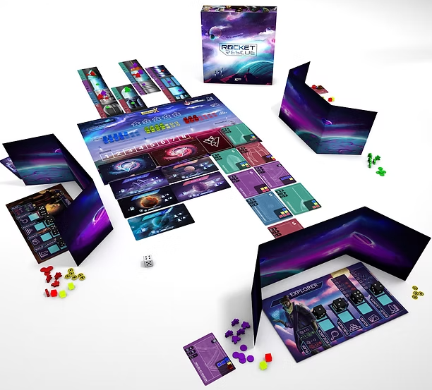 Brettspiel Rocket Rescue. Deluxe Edition (Englische Version)