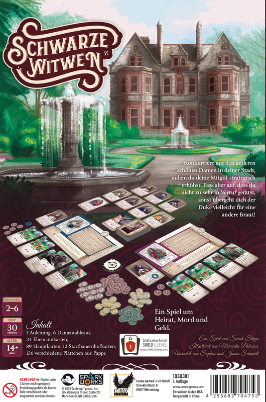 Board Game Black Widows (German Version)