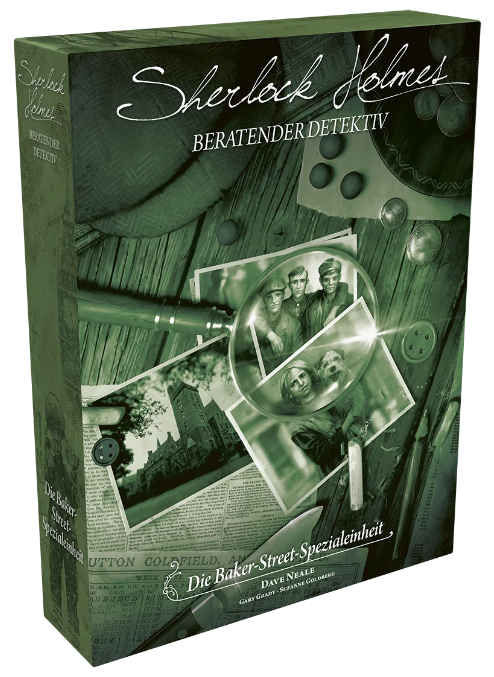 Board Game Sherlock Holmes. Consulting Detective. The Baker Street Irregulars (German Version)