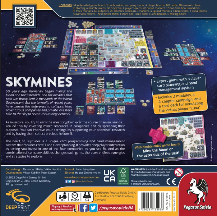 Brettspiel Skymines (Englische Version)