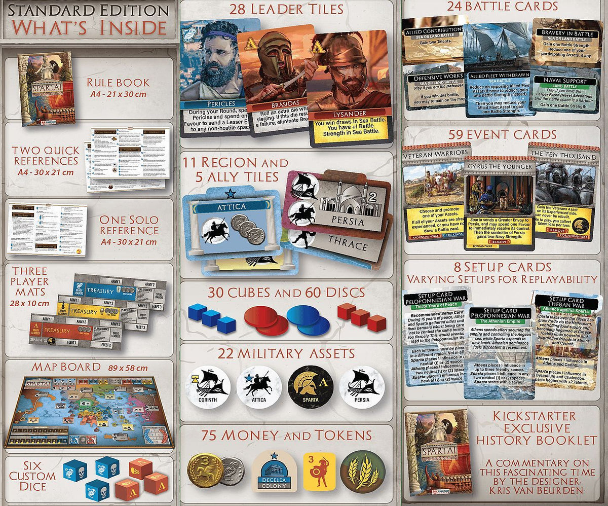 Brettspiel Sparta. Deluxe Edition (Englische Version)