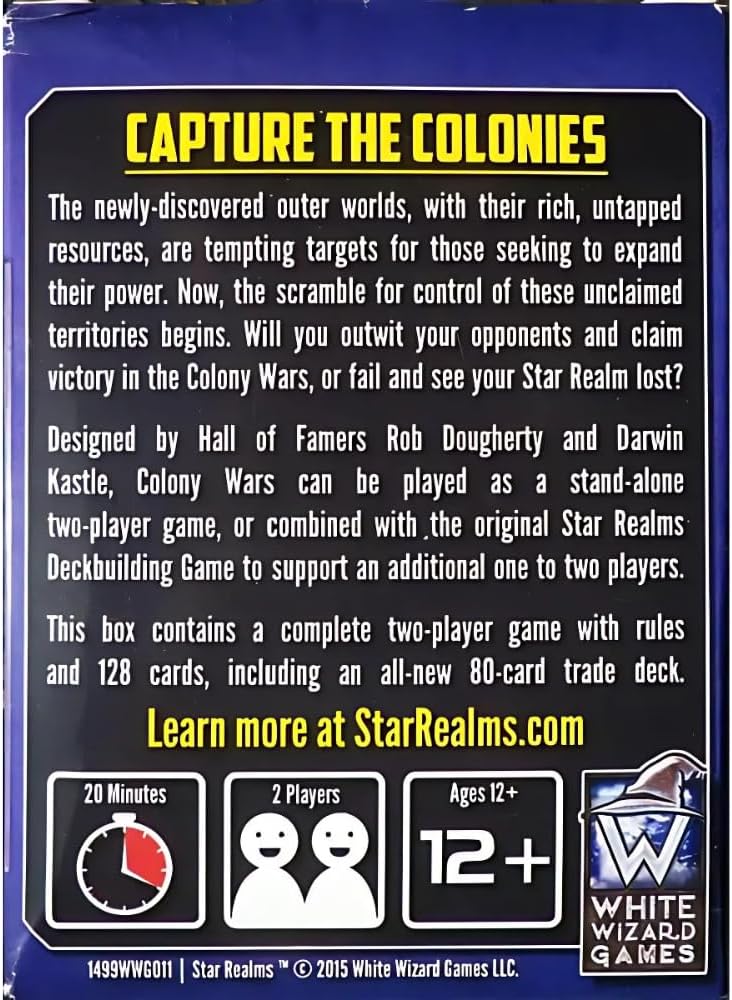 Board Game Star Realms. Colony Wars (English Version)