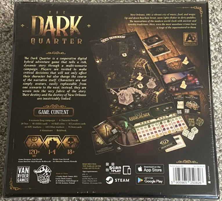 Board game The Dark Quarter (English Version)