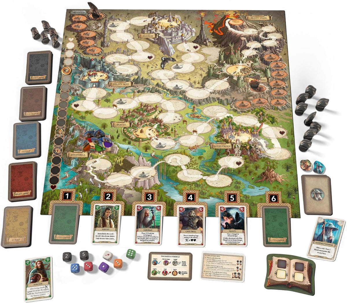 Brettspiel The Lord of the Rings. Adventure to Mount Doom (Englische Version)
