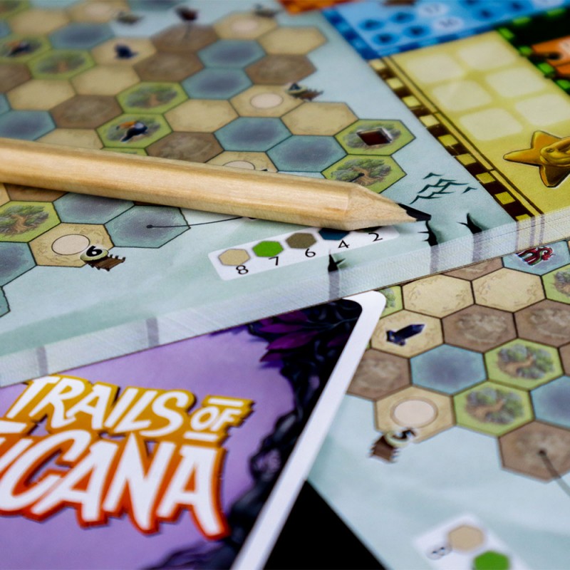 Brettspiel Trails of Tucana + Ferry Expansion (Englische, Faranzösische Versionen)