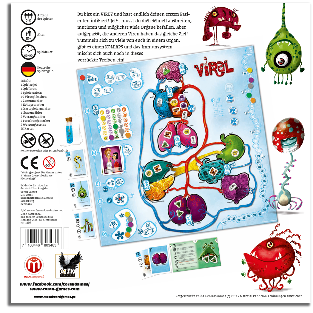 Brettspiel Viral (Deutsche Version)