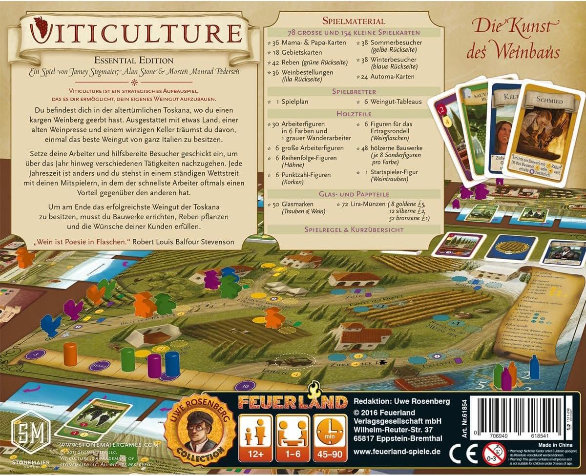 Brettspiel Viticulture. Essential Edition (Deutsche Version)