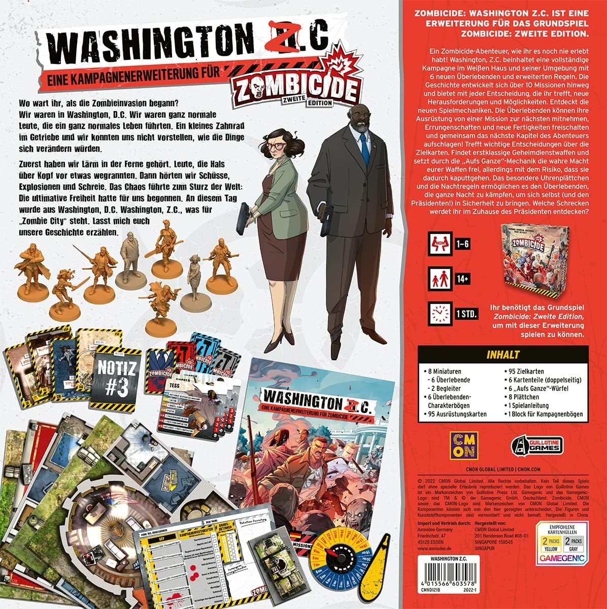 Erweiterung Zombicide 2. Edition. Washington Z.C. (Deutsche Version)