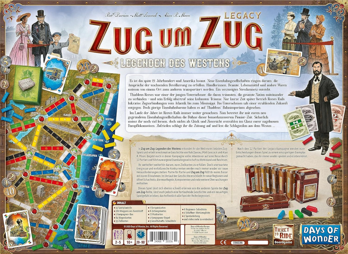 Ticket to Ride Legacy: Legends of the West (German Version)